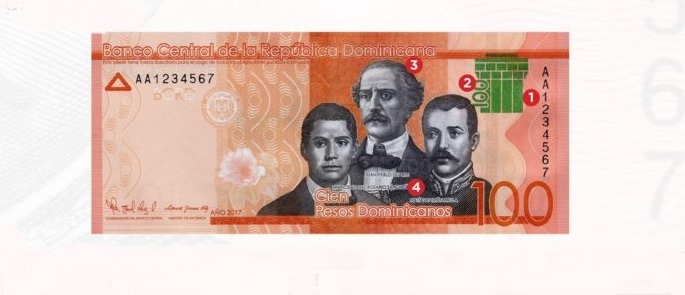 Banco Central emite billete de RD$100, del año 2021