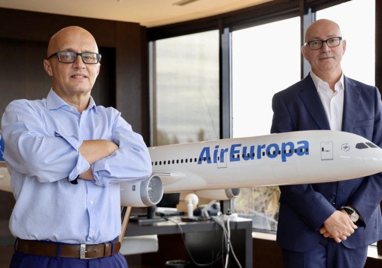 Air Europa facturará 1,200 MM de euros y tendrá160 MM en beneficio en el 2022