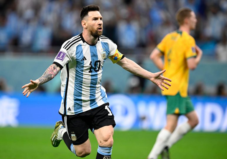 Messi marca su primer gol en ronda de eliminación directa de un Mundial