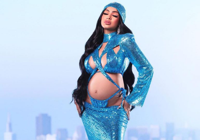 Yailin la más viral estremece Instagram mostrando su embarazo con hermoso atuendo azul