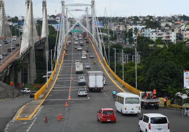 Obras Públicas reitera cierre del puente Duarte a partir de la noche de este sábado