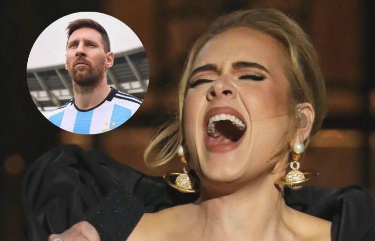 Video| La cantante británica Adele grita su amor por Messi