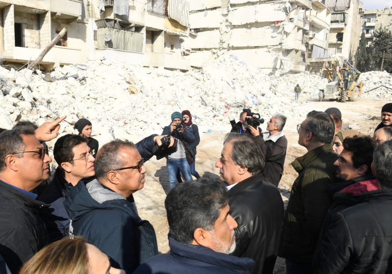 Casi 26 millones de afectados por terremoto en Turquía y Siria, informa la OMS