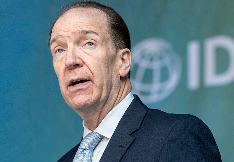 David Malpass confirmó que renunciará a la presidencia del Banco Mundial en junio