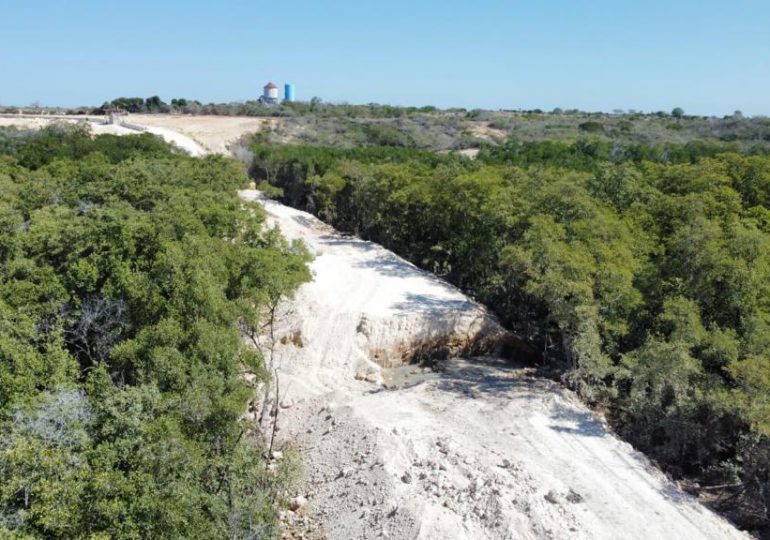 Medio Ambiente paraliza trabajos del muro fronterizo en área protegida Laguna Saladilla