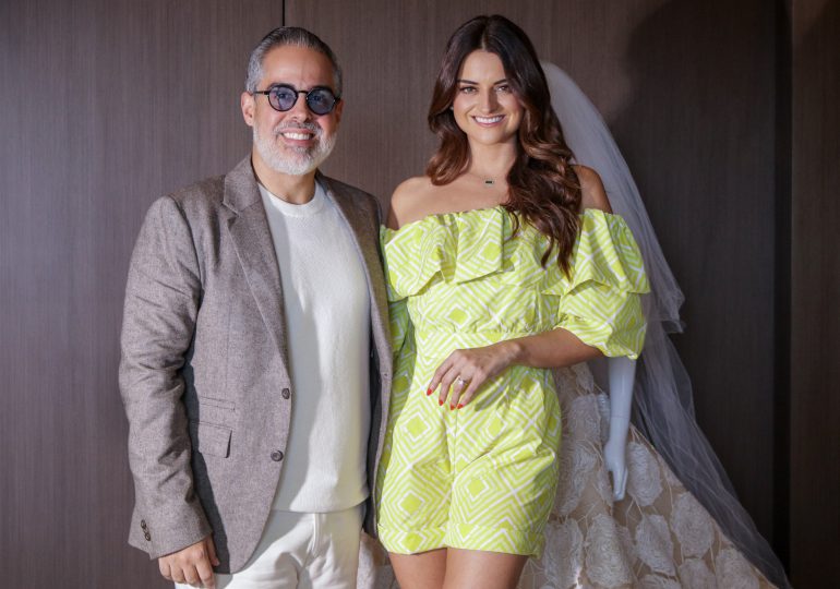 Luis Domínguez diseñará vestido de novia de la ganadora del Emmy Alix Aspe