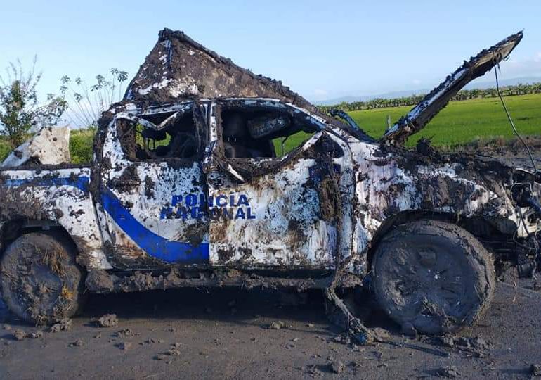 Miembros de la Policía Nacional sufren aparatoso accidente en Cenoví