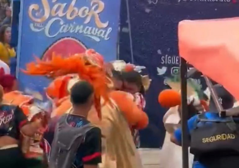 VIDEO | Trifulca entre comparsas en Carnaval Vegano