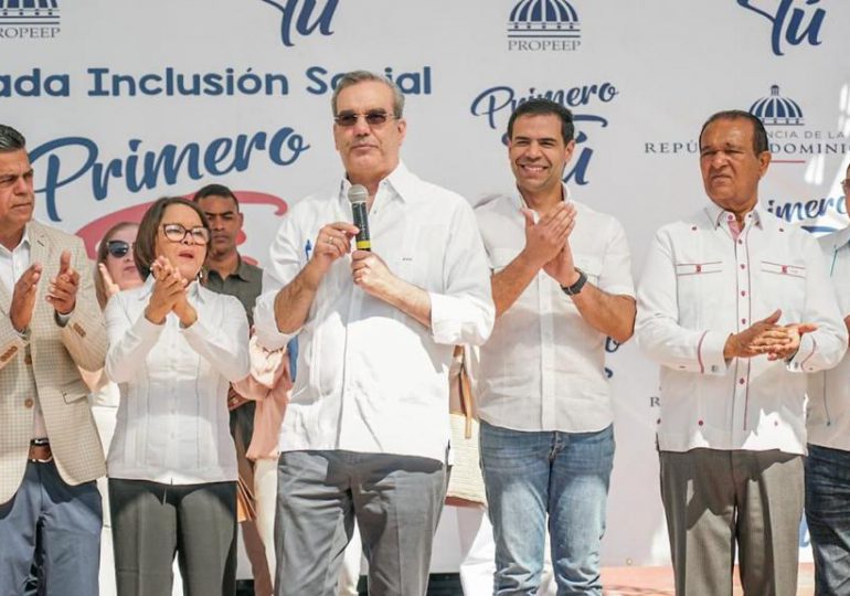 Presidente Luis Abinader reitera su gobierno está para acompañar a los más necesitados