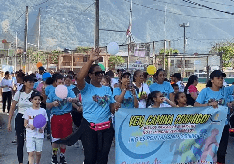 VIDEO | Fundación Quiéreme Así realiza "Caminata por la Inclusión" en Jarabacoa