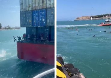 VIDEO | Detienen a 19 indocumentados que llegaron en una barcaza a la bahía de San Juan, Puerto Rico