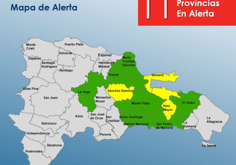 VIDEO | Amplían a 11 las provincias bajo alerta por incidencia de una vaguada