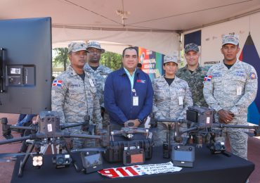 Drones del Sistema 9-1-1 participa en el Primer Congreso Nacional de Drones & Expo en "Dominicana Innova 2023"