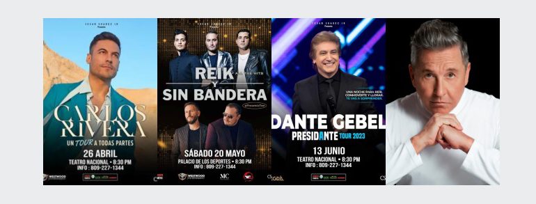 Conoce la cartelera de conciertos de CSJR Producciones