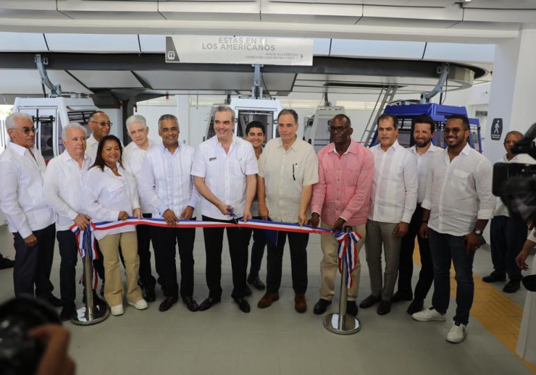 Presidente Abinader inauguró en Los Alcarrizos el teleférico más moderno por su velocidad y potencia