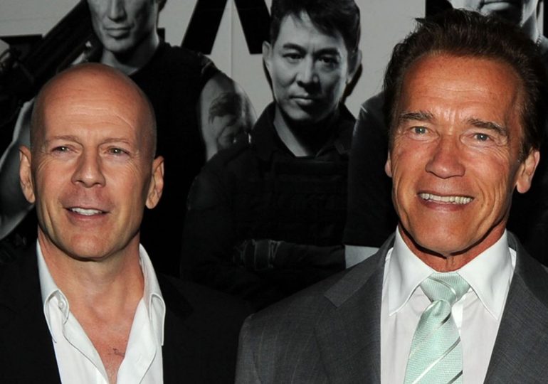 Actor Arnold Schwarzenegger envía mensaje de apoyo a Bruce Willis