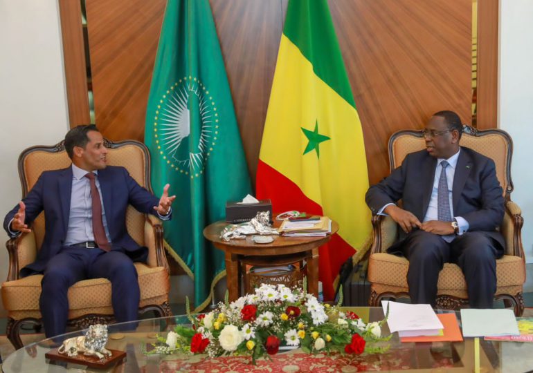 Marcos Díaz se reúne con Macky Sall, Presidente de Senegal