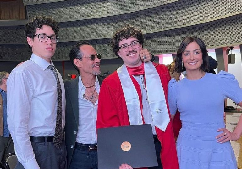 VIDEO | Marc Anthony y Dayanara Torres se mostraron muy emocionados tras graduación de su hijo Cristian