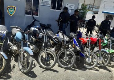 PN en Boca Chica envía 10 motocicletas sin documentación para fines de depuración