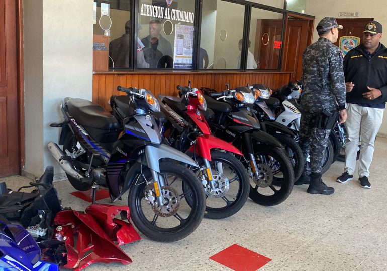 VIDEO | PN en Jarabacoa recupera 9 motocicletas habían sido robadas