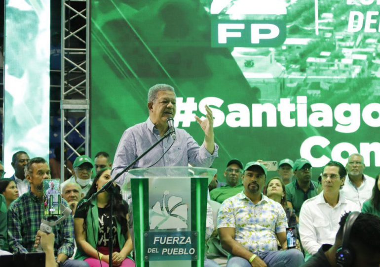 Leonel estará el sábado en Mao y Santiago, y el domingo en San Cristóbal