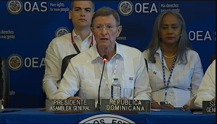VIDEO | Canciller Roberto Álvarez es electo presidente del 53vo Período de Sesiones de la Asamblea General de la OEA