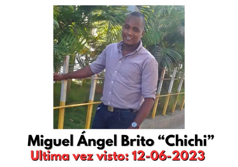 Reportan como desaparecido al joven Miguel Ángel Brito "Chichi"