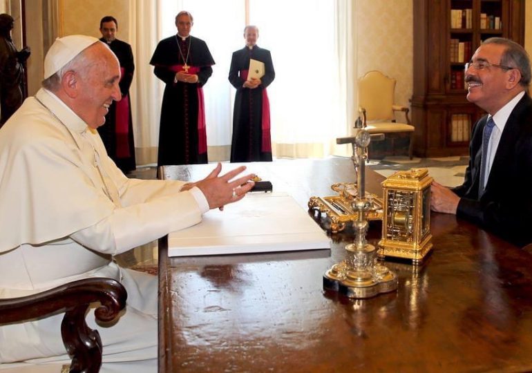 Hace 9 años el Papa Francisco y Danilo Medina se reunieron durante una audiencia especial