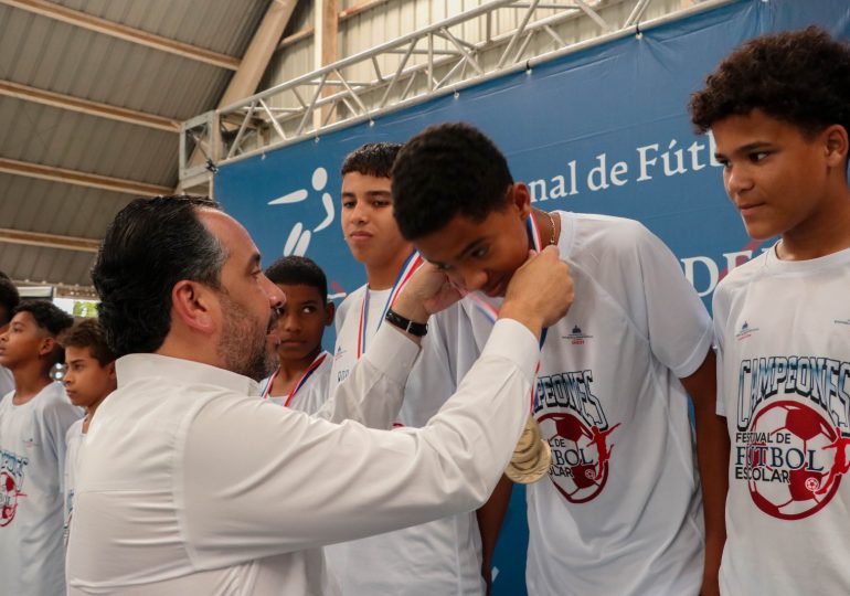 El Instituto Nacional de Educación Física premia equipos ganadores Torneo de Fútbol Escolar 2023