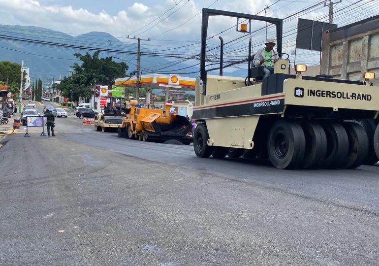 Video| Llega a Jarabacoa plan de asfaltado de calles por parte de MOPC