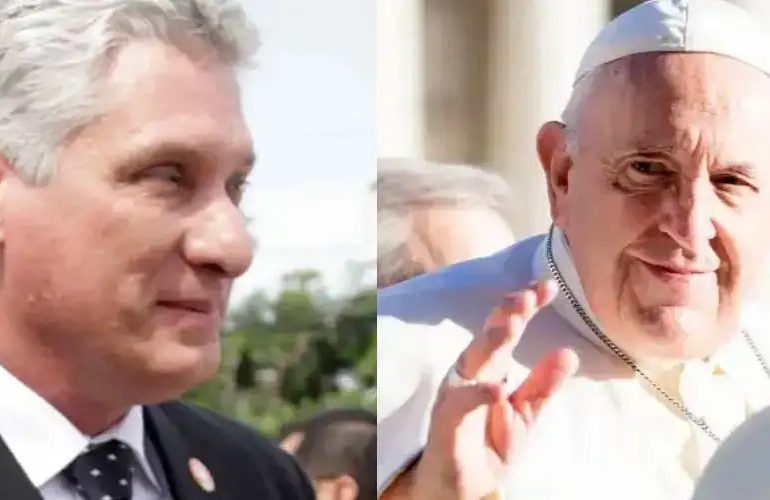 Presidente de Cuba se reunirá con el papa Francisco en gira por Europa