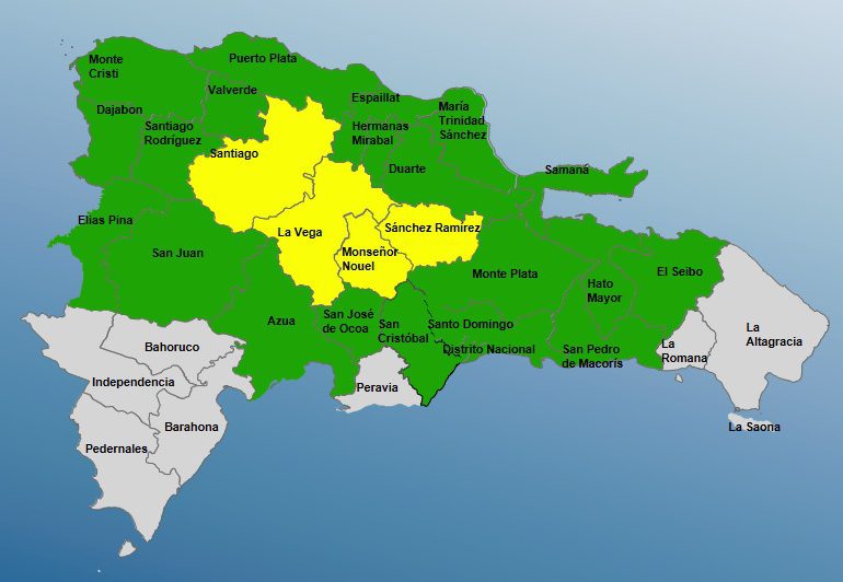 COE modifica niveles de alerta por incidencia de vaguada y onda tropical