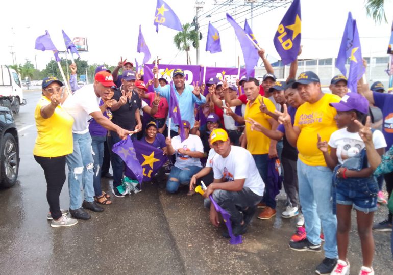 Peledeístas realizan toque bandera en Los Alcarrizos