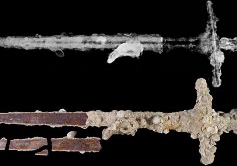 Antigua espada encontrada en Israel 'cuenta' historia de hace unos 800 años