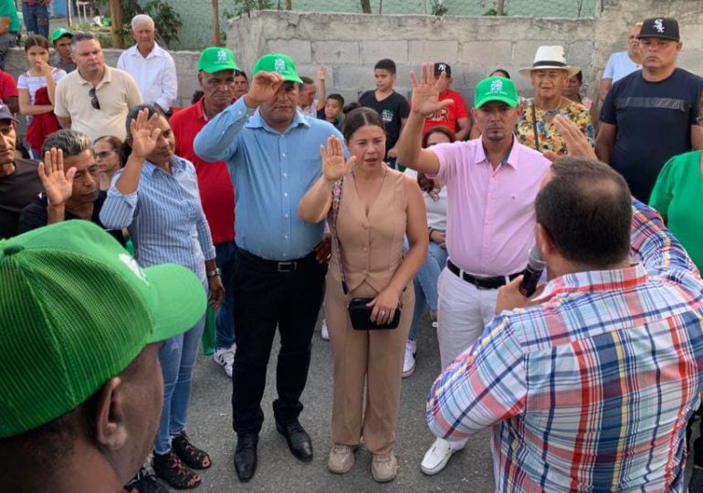 FP juramenta candidato a síndico, regidor y otros miembros del PRM en Ocoa