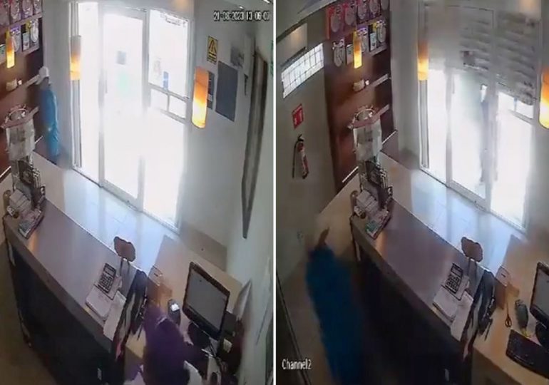 VIDEO | Intento de asalto en una pastelería en México; empleada le da una lección