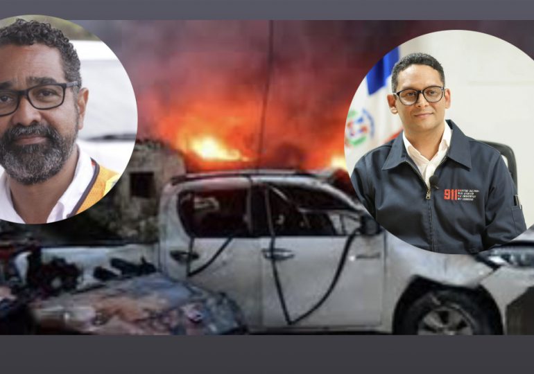 Director del 911 y Defensa Civil hablan del estado actual del perímetro de la explosión en San Cristóbal