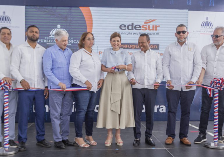 Edesur entrega proyecto de rehabilitación de redes eléctricas en Villa Altagracia con una inversión de RD$860 millones