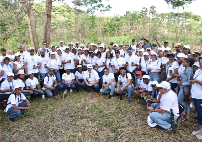 Avanza Plan Nacional de Reforestación: Ministerio de Economía planta 1,000 caobas centenarias en Monte Plata 