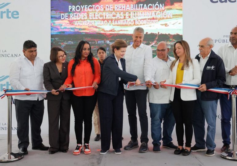 ISM y Edenorte inauguran obra eléctrica en Santiago Rodríguez y Valverde