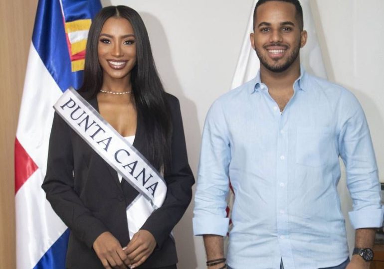 Miss Punta Cana Universo 2023 se reúne con el ministro de Juventud