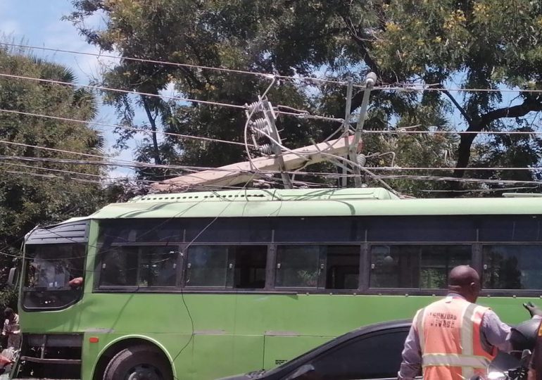 EDEESTE informa falta de servicio eléctrico, por la caída de tres postes a causa de un accidente de tránsito