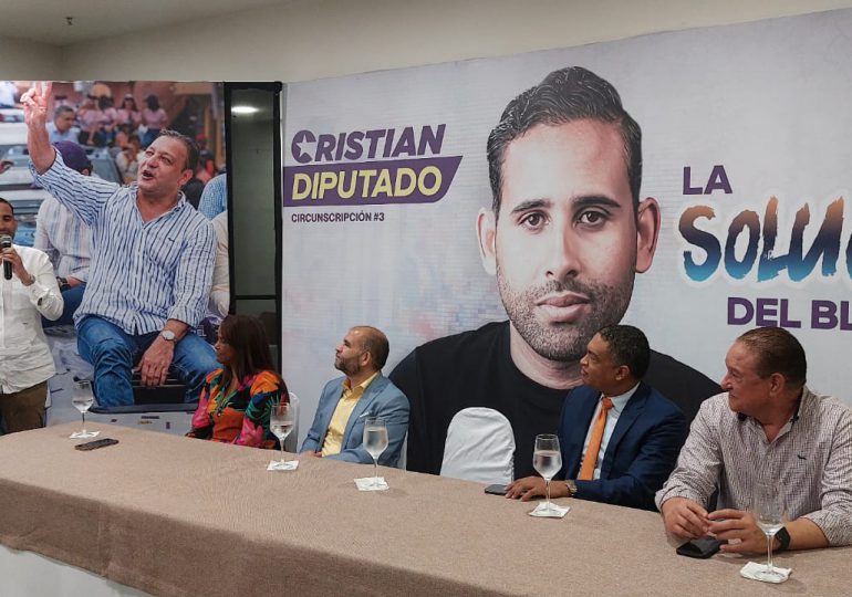 VIDEO | Precandidato a diputado por el Distrito Nacional, Cristian Morel, recibe apoyo de dirigentes peledeístas