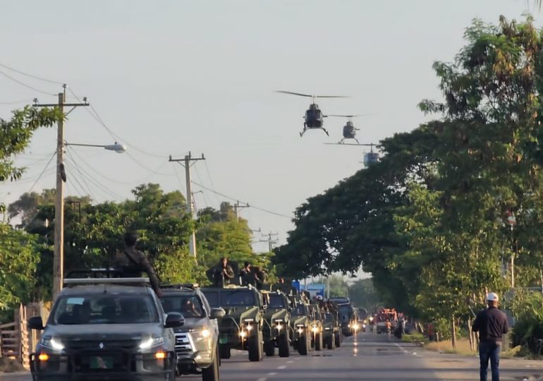 VIDEO | Helicópteros y tropas militares del Ejército llegan a Dajabón