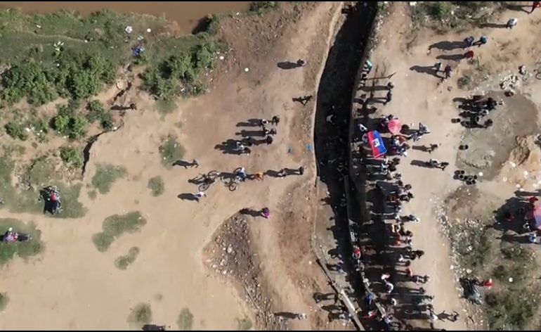 VIDEO | Río Masacre no está desviado a canal que construyen ilegalmente empresarios haitianos