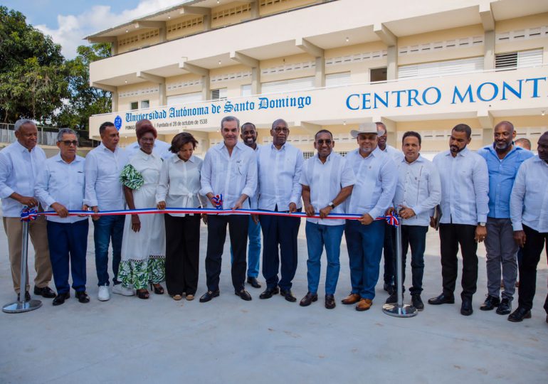 Abinader inaugura centro UASD en Monte Plata