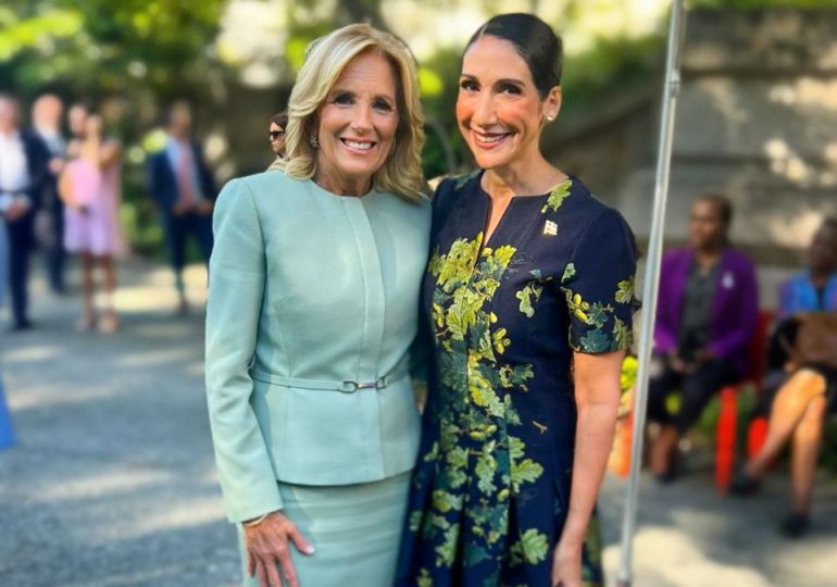 Primera dama Raquel Arbaje se reúne con su homóloga de Estados Unidos Jill Biden