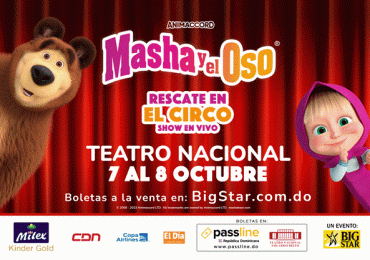 ¡El Nuevo Show Oficial de Masha y el Oso “Rescate en el Circo”, llega por primera vez al Teatro Nacional