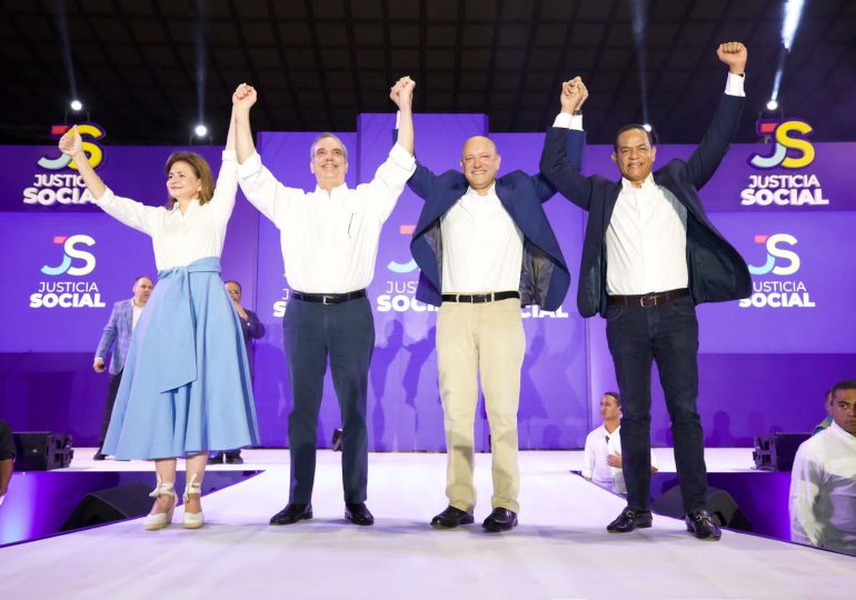Partido Justicia Social proclama a Luis Abinader como su candidato presidencial para elecciones de 2024