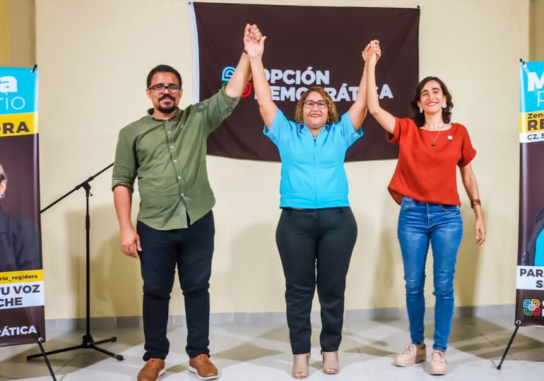 María Rosario representará a Opción Democrática como regidora en Santiago